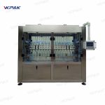 Automaatne lineaarne vedela vahuga klaaspudelite ülevoolu täitmismasin