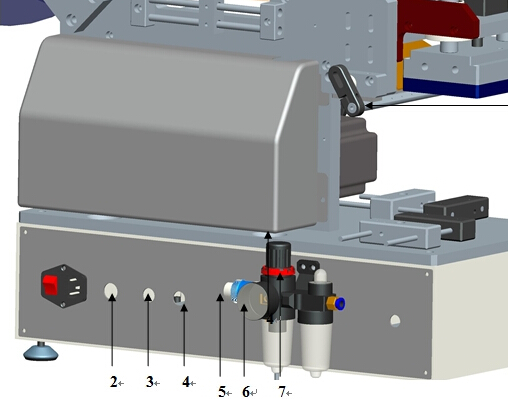 Tilakotid kilekottide märgistamismasin poolautomaatne tasasele pinnale