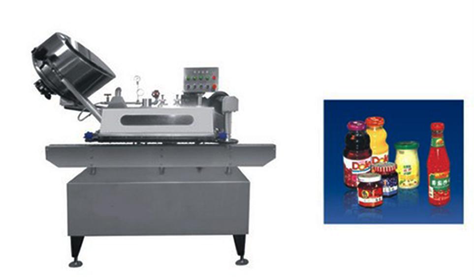 Button-controlled system glass Jar twist off Steam Capper equipment vacuum capping machine for sauce nupuga juhitav vaakumkattemasin twist off.jpg