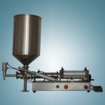 Kõrge viskoossusega maapähklivõi mee täitmise masin survestatud punkriga