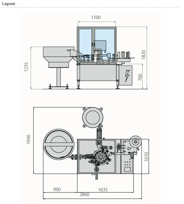 high speed syringe filling closer pharmaceutical equipment täitmise sulgemismasina paigutus.jpg