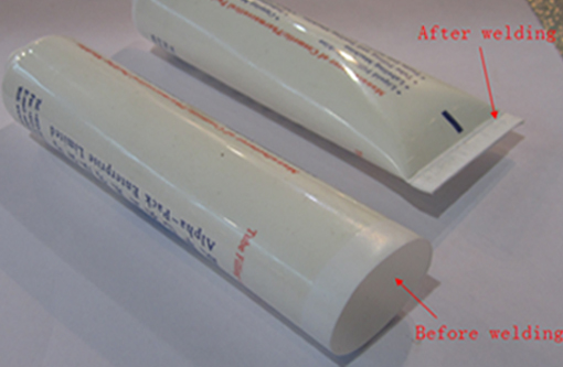 welding samples by ultrasonic tube sealer Keevitusproovid ultrahelitoru sealeriga.jpg